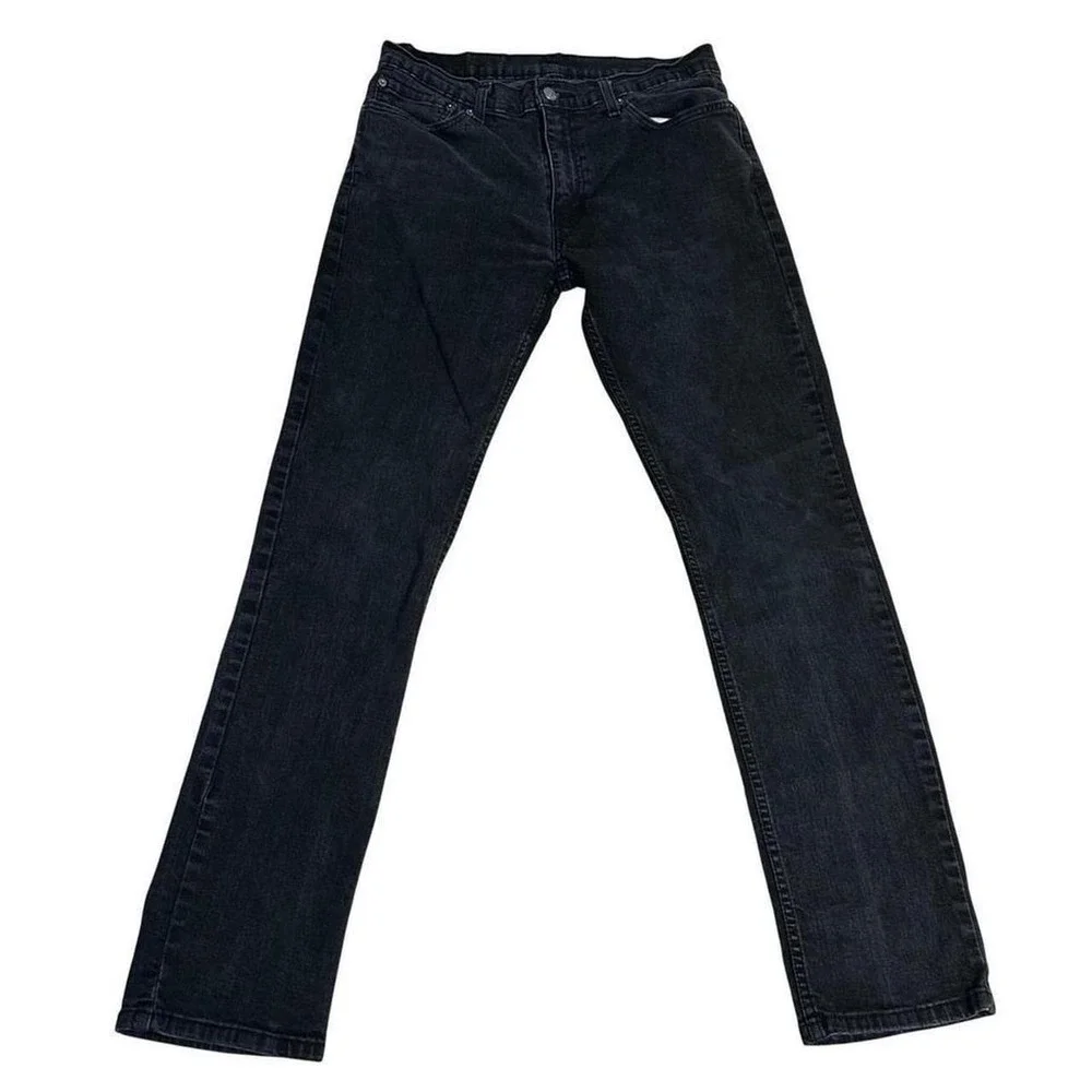 Levi's 511 Slim Fit Black Jeans Womens W36 L34 Casual Everyday